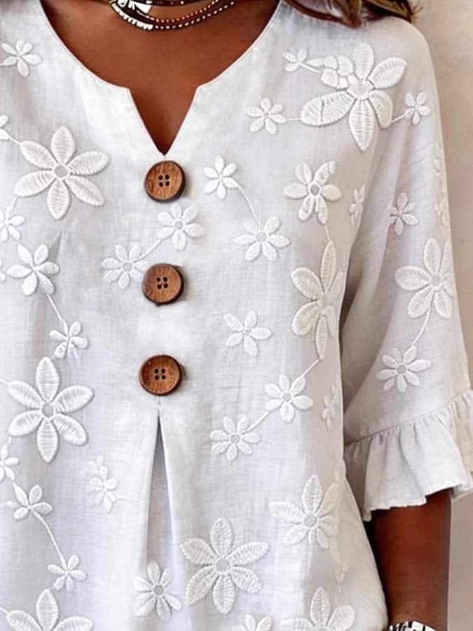 Women'S Casual Lace-Up Top