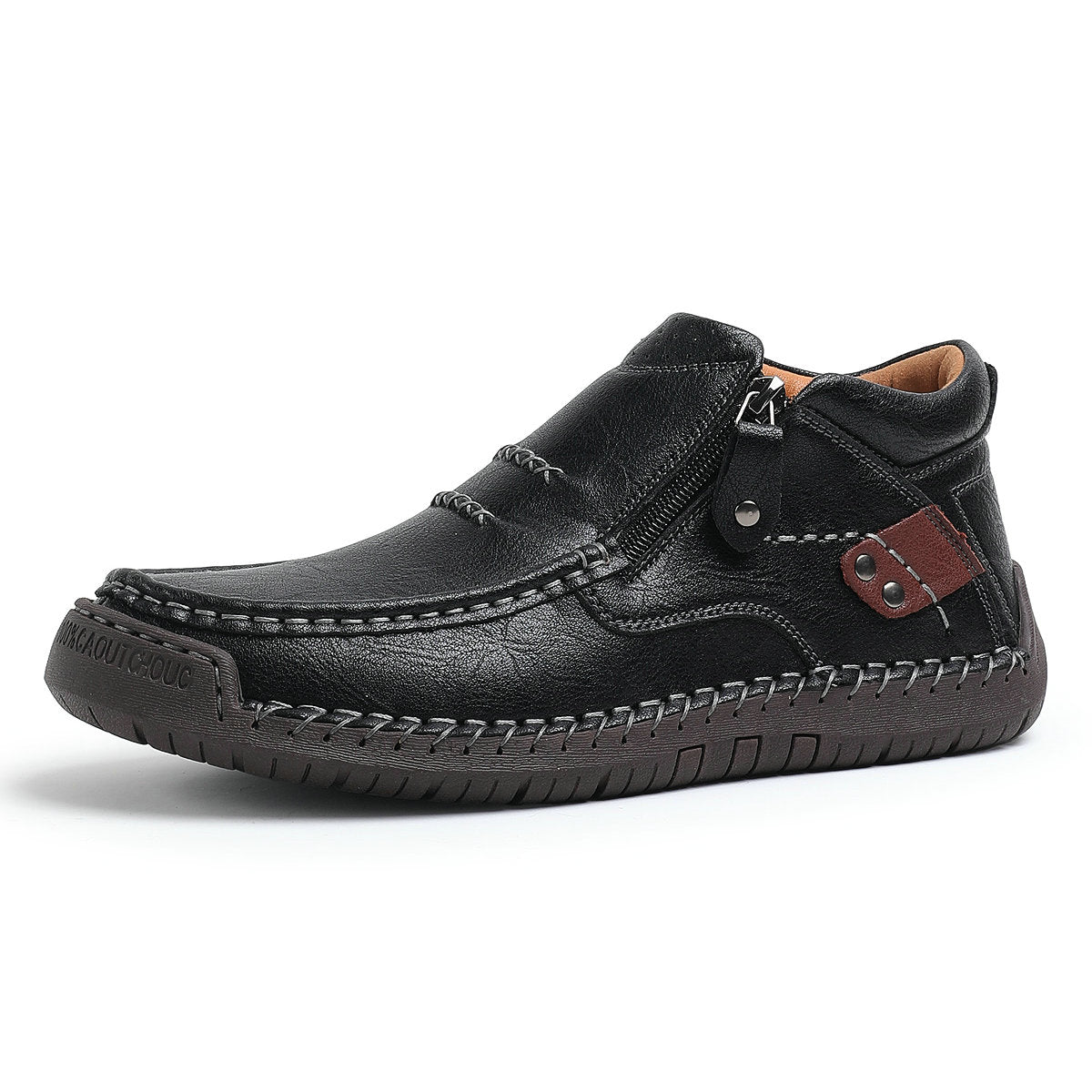 ⏰Limited Time Sale 70% OFF-Men’s Handmade Premium Leather Slip-On Driving Boots