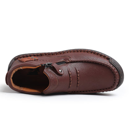 ⏰Limited Time Sale 70% OFF-Men’s Handmade Premium Leather Slip-On Driving Boots