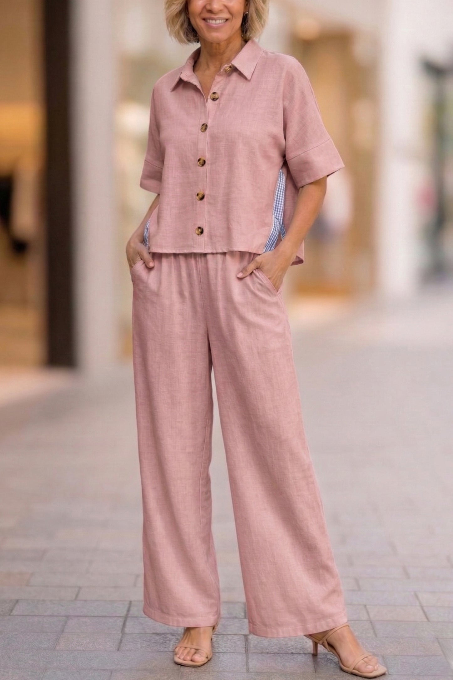 New Arrivals🔥 Cozy Loose-fit Cotton Linen Two-piece Set