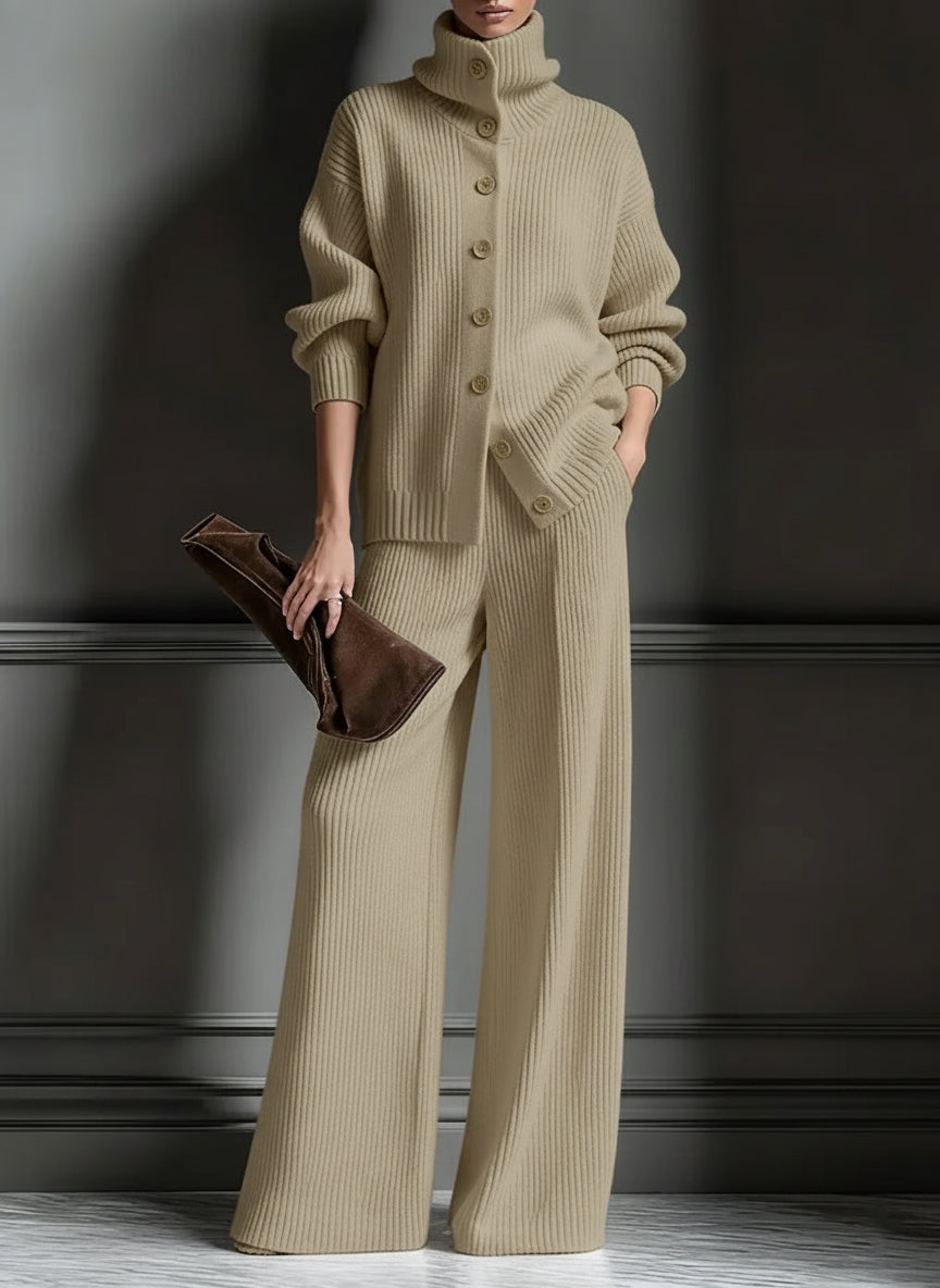 🎄 New Arrivals🔥 Cozy Cardigan Sweater and Pants Two-Piece Set
