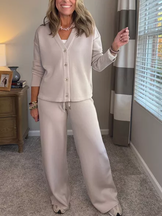 ⏰ LAST DAY SAVE 50% 💥Women's stylish cardigan and trouser sweater set