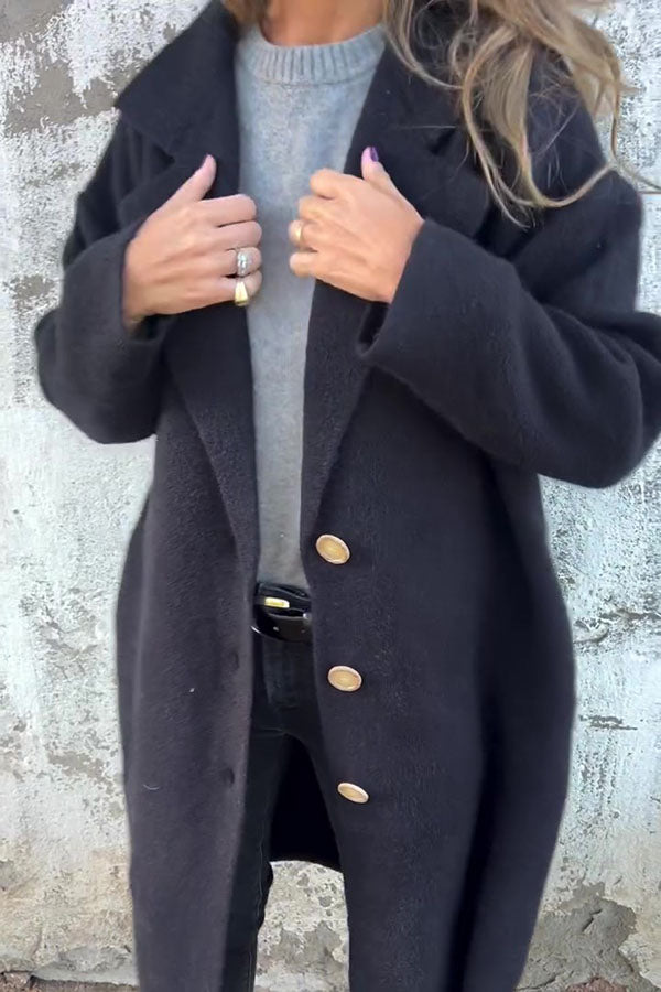 🎄Christmas Sale🔥Solid Color Lapel Long Sleeve Loose Casual Jacket- 48% OFF