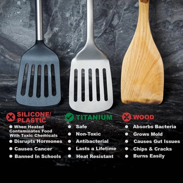 ✅148% Pure Titanium Spatula / Utensils