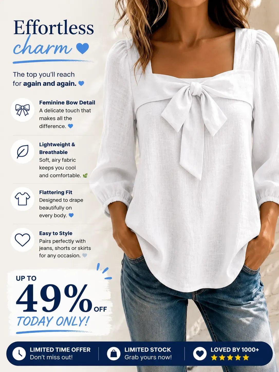 🔥CLEARANCE SALE🔥 Women's Casual Stylish Cotton Shirt
