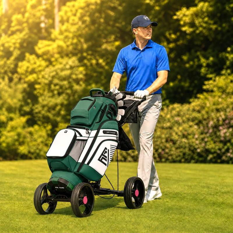 🏌️ Golf T-LOCK Cart Bag 14 Way Organizer Dividers Quiet Golf Bag