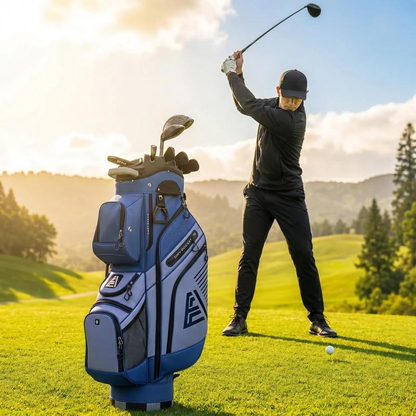 🏌️ Golf T-LOCK Cart Bag 14 Way Organizer Dividers Quiet Golf Bag