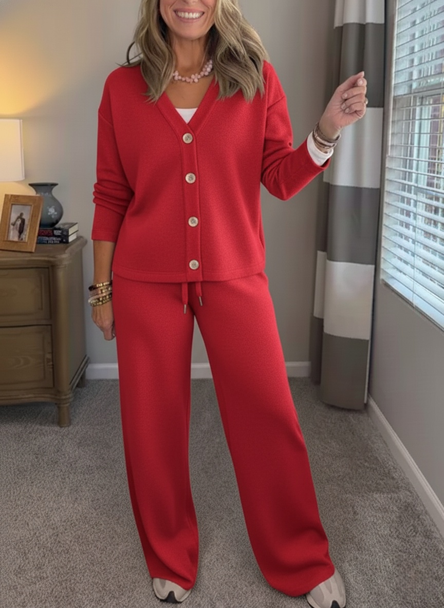 ⏰ LAST DAY SAVE 50% 💥Women's stylish cardigan and trouser sweater set