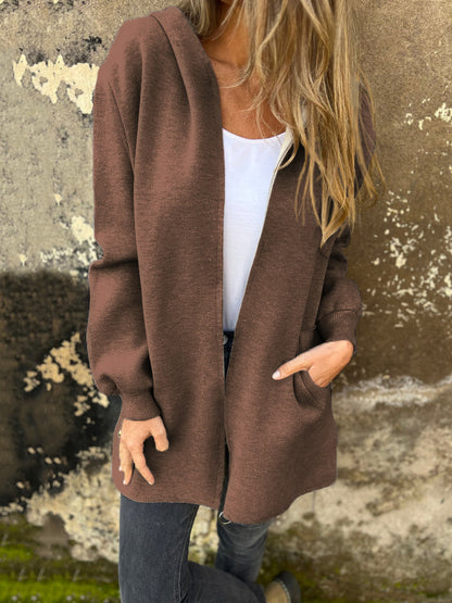 🎄Christmas Sale🔥 Round Neck Zipper Long Sleeve Casual Jacket
