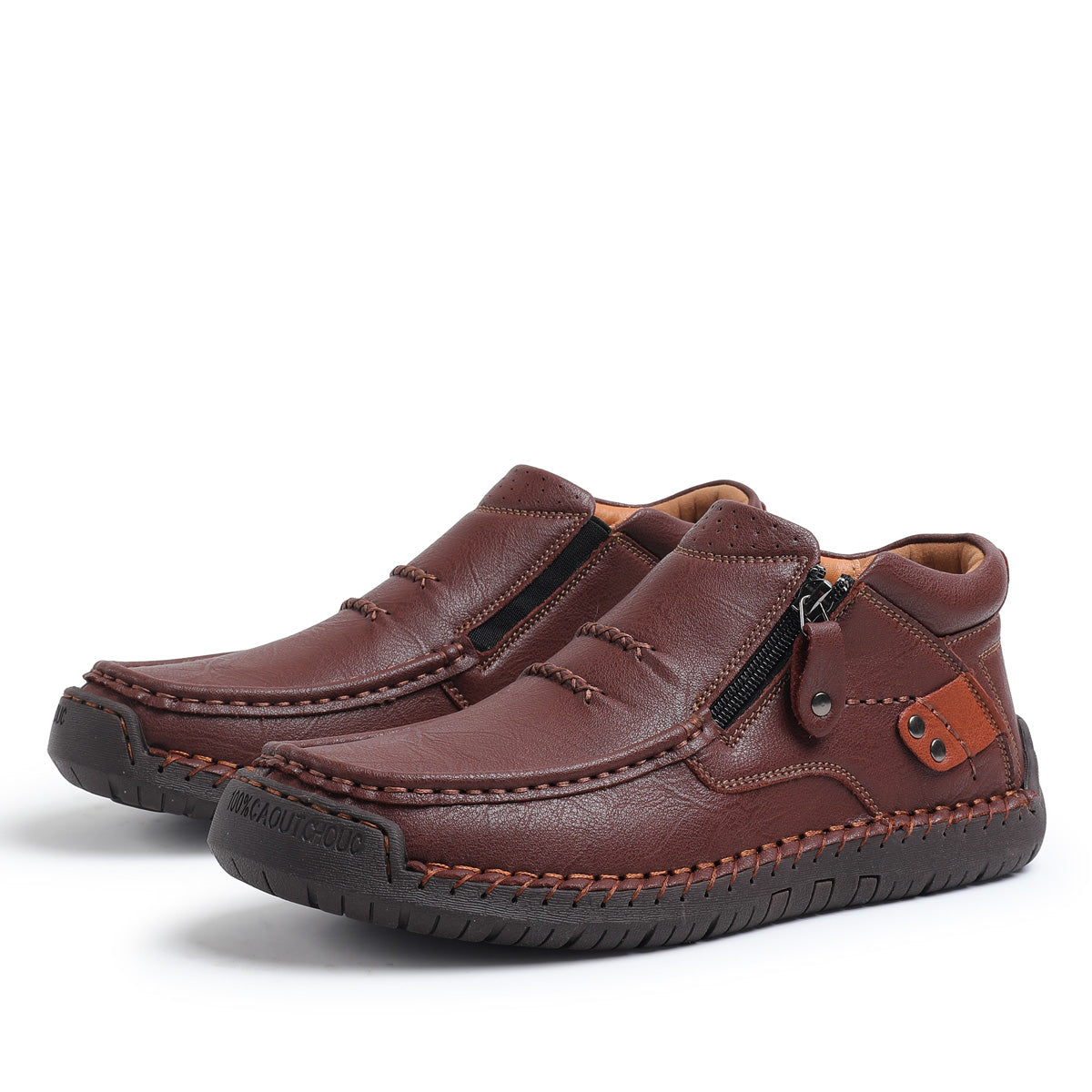 ⏰Limited Time Sale 70% OFF-Men’s Handmade Premium Leather Slip-On Driving Boots