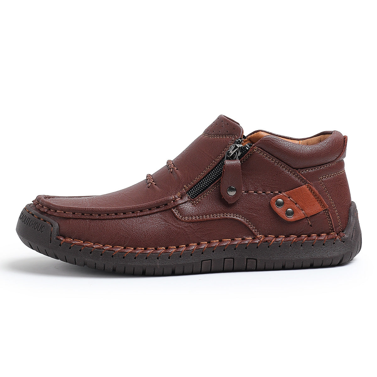 ⏰Limited Time Sale 70% OFF-Men’s Handmade Premium Leather Slip-On Driving Boots