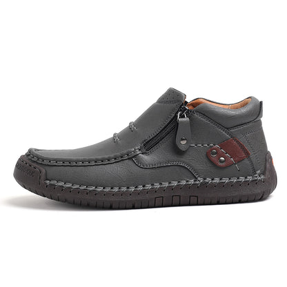 ⏰Limited Time Sale 70% OFF-Men’s Handmade Premium Leather Slip-On Driving Boots