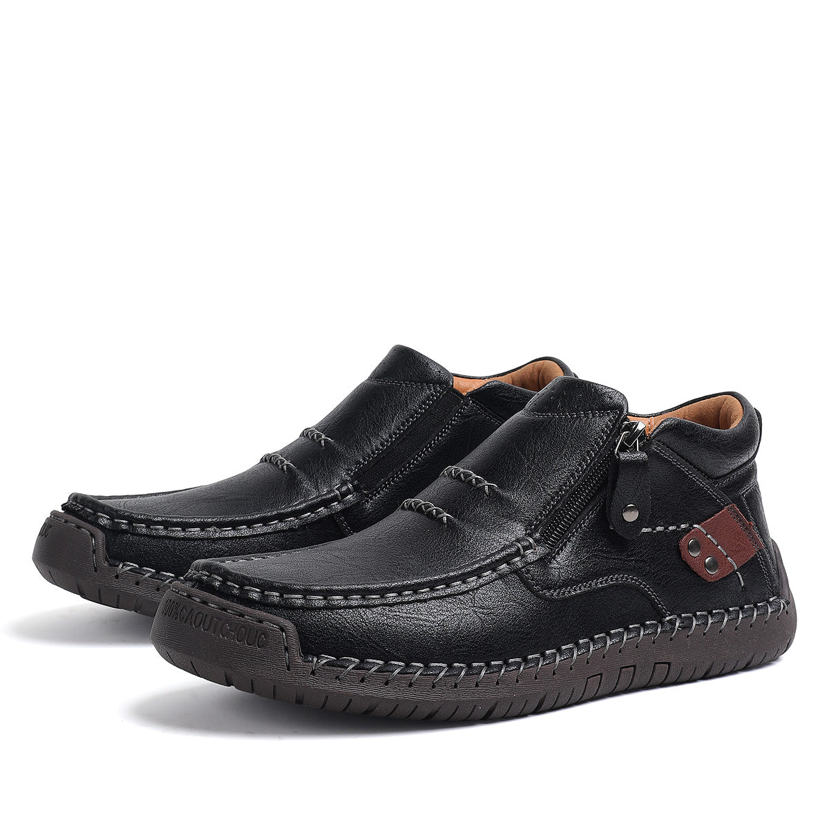 ⏰Limited Time Sale 70% OFF-Men’s Handmade Premium Leather Slip-On Driving Boots