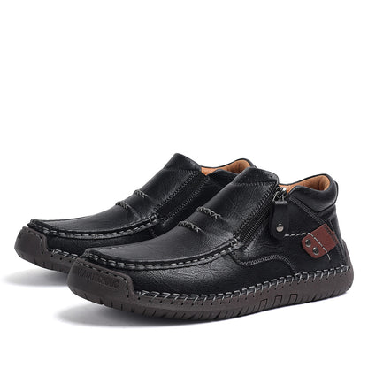 ⏰Limited Time Sale 70% OFF-Men’s Handmade Premium Leather Slip-On Driving Boots