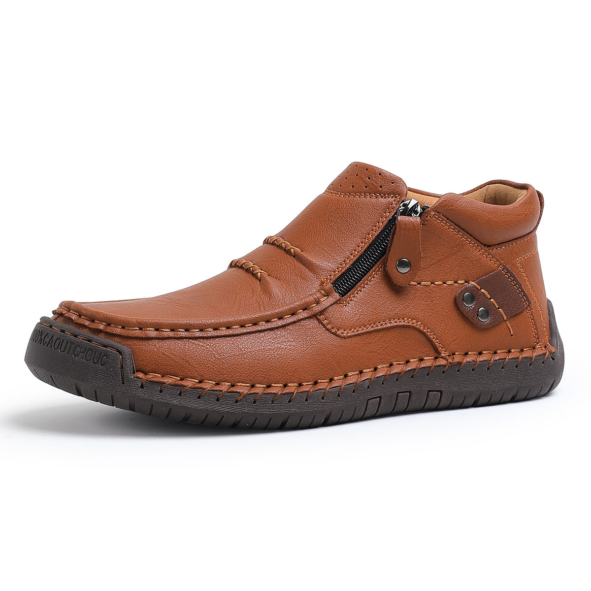 ⏰Limited Time Sale 70% OFF-Men’s Handmade Premium Leather Slip-On Driving Boots