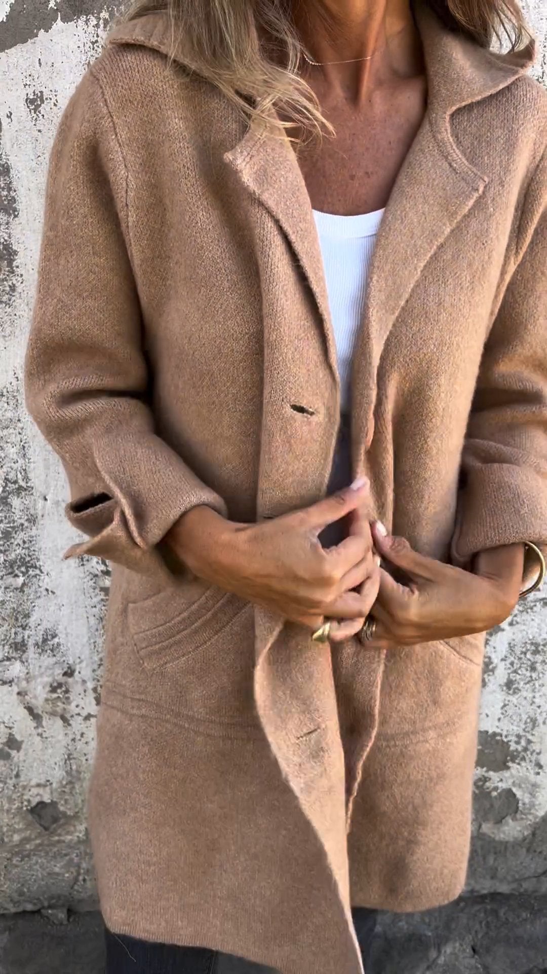🎄Christmas Sale🔥 Casual Lapel Wool Single Breasted Long Coat- 48% OFF