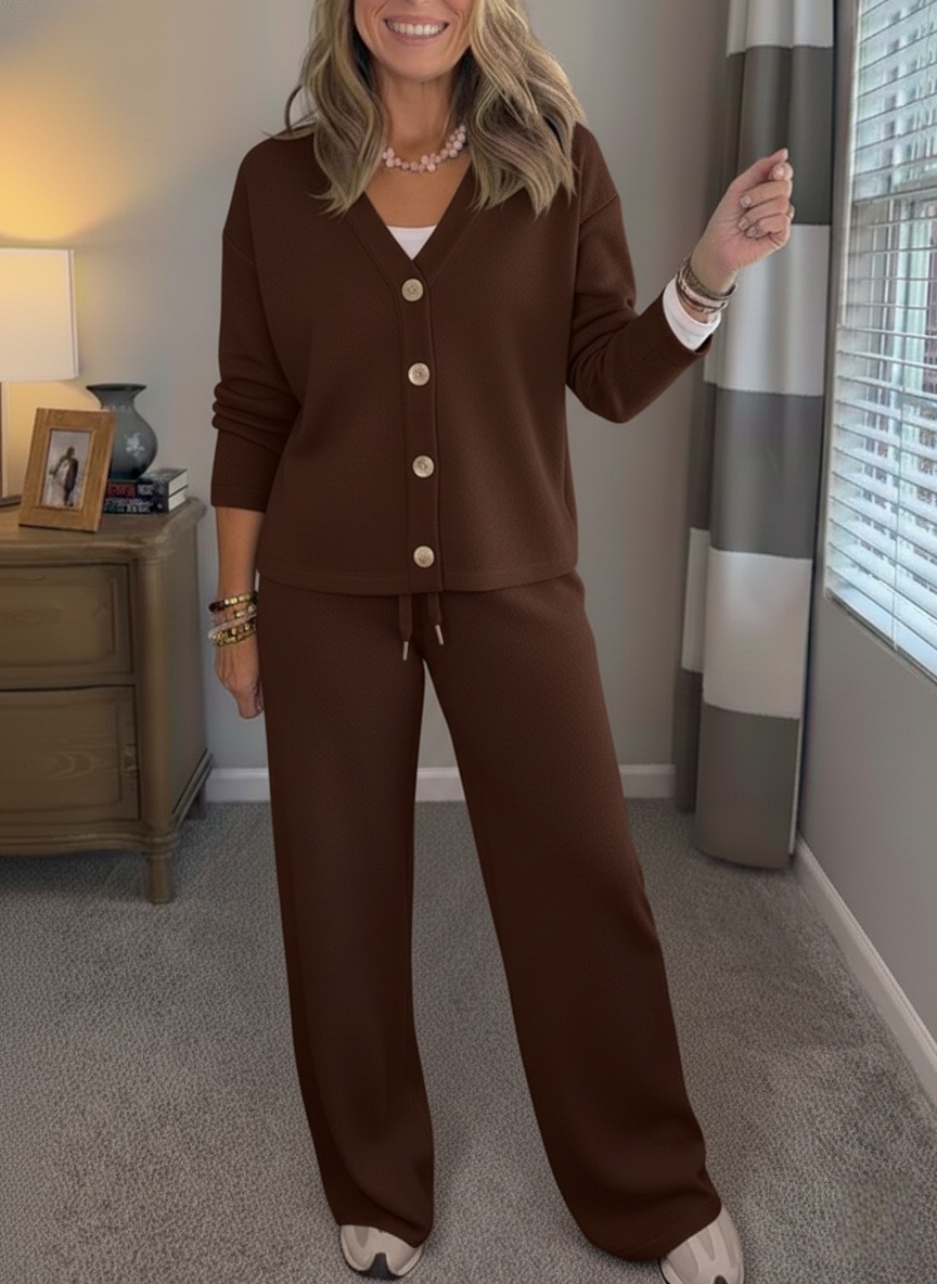 ⏰ LAST DAY SAVE 50% 💥Women's stylish cardigan and trouser sweater set