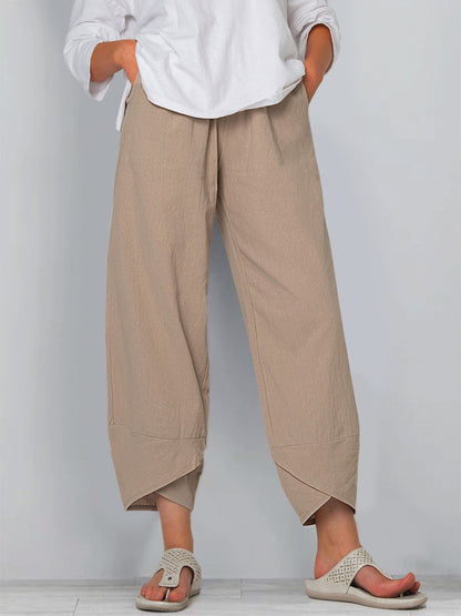 Women Cotton Pants Spring Summer Casual Pants