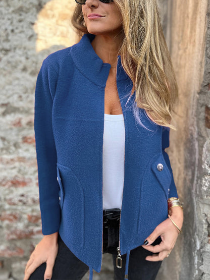 🎄Christmas Sale🔥 Casual Zipper Drawstring Jacket