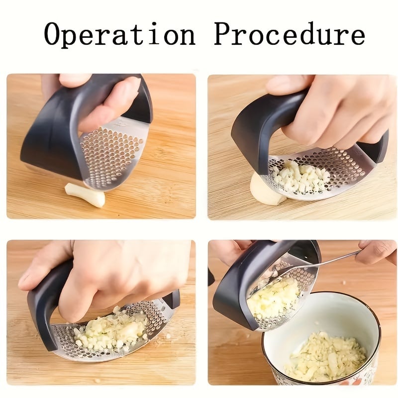304 Stainless Steel Ring Garlic Press