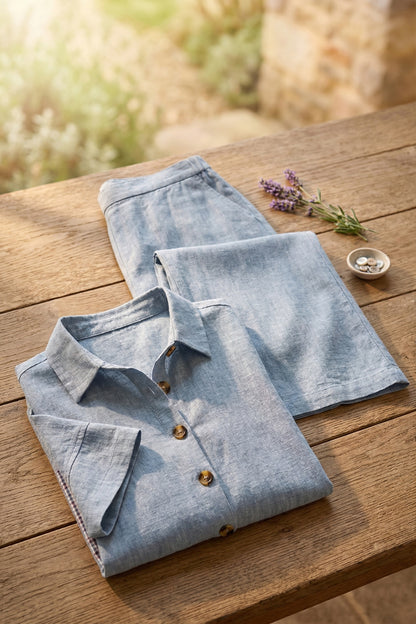 New Arrivals🔥 Cozy Loose-fit Cotton Linen Two-piece Set