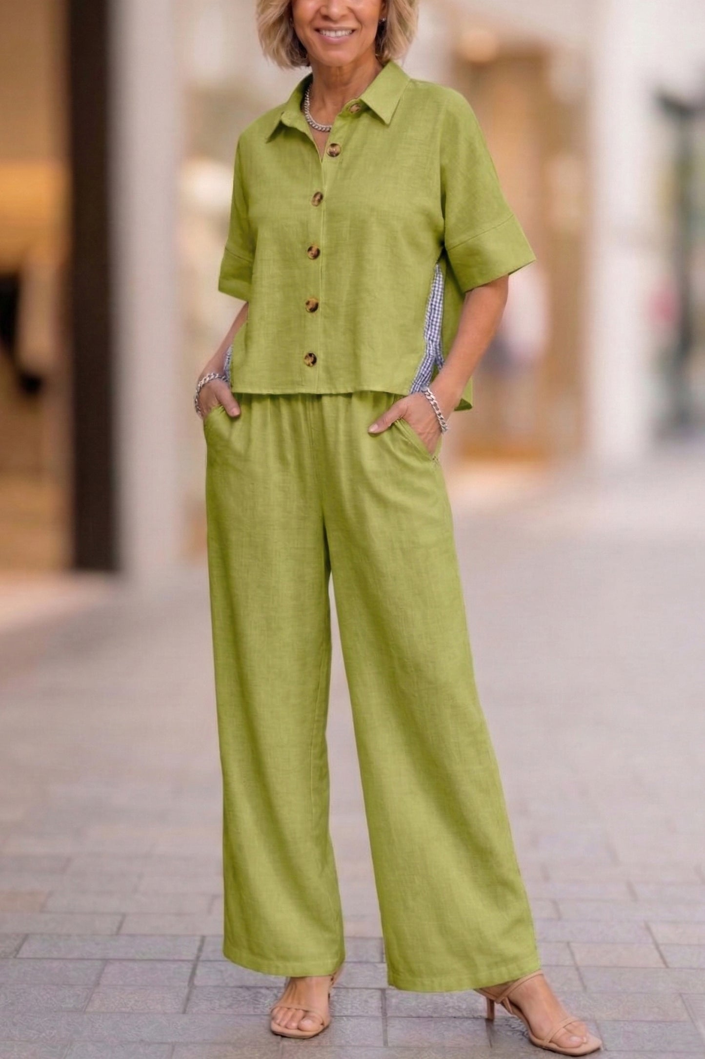 New Arrivals🔥 Cozy Loose-fit Cotton Linen Two-piece Set