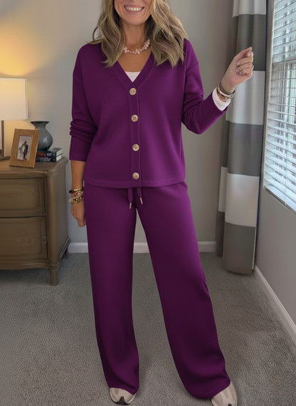 ⏰ LAST DAY SAVE 50% 💥Women's stylish cardigan and trouser sweater set