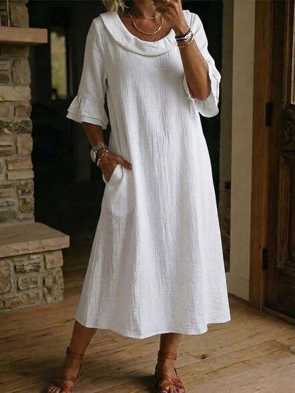 New Arrivals🔥Women's Neck Ruffle Casual Dress