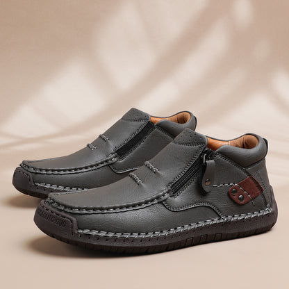 ⏰Limited Time Sale 70% OFF-Men’s Handmade Premium Leather Slip-On Driving Boots