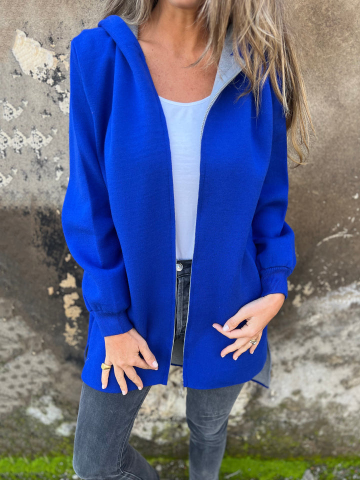 🎄Christmas Sale🔥 Round Neck Zipper Long Sleeve Casual Jacket