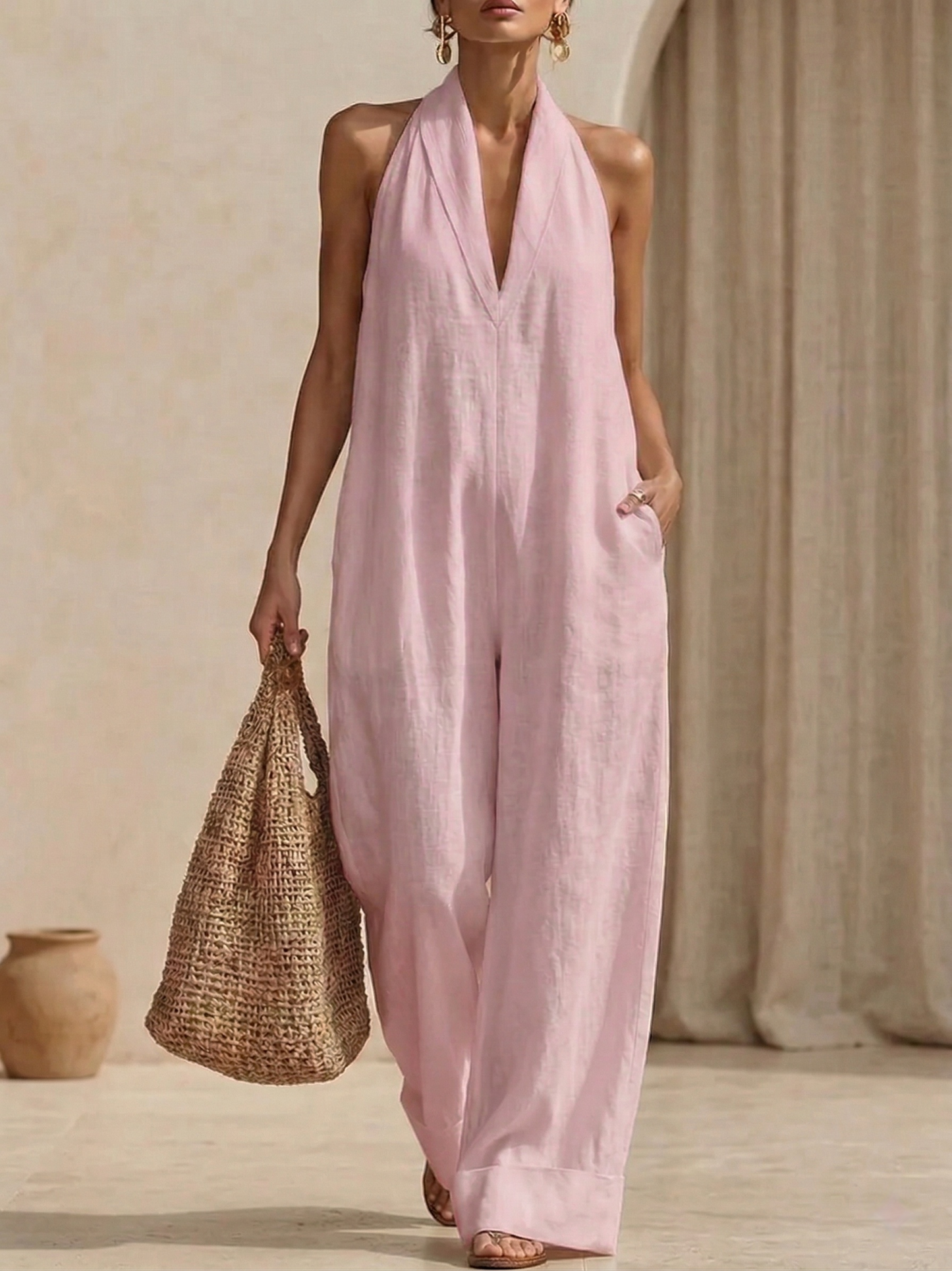 New Arrivals🔥Minimalist And Elegant Cozy Linen Jumpsuit