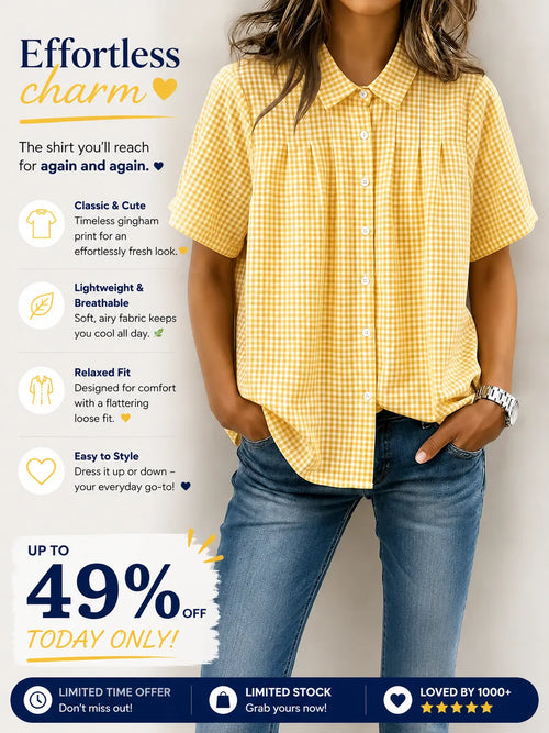 New Arrivals🔥Women’s Casual Gingham Checkered Shirt