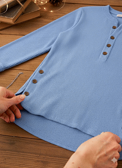 CLEARANCE SALE🔥 Women's Solid Color Crew Neck Long Sleeve Casual Loose Knit Pullover