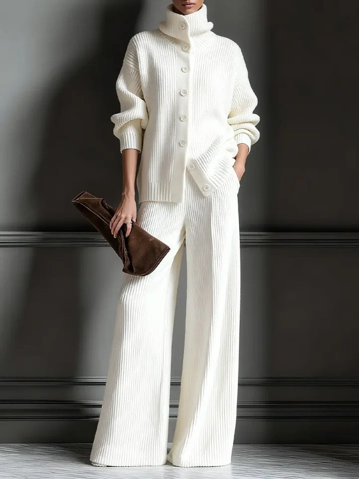 🎄 New Arrivals🔥 Cozy Cardigan Sweater and Pants Two-Piece Set