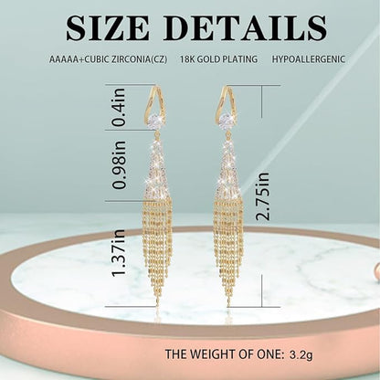 Diamond Tassel Earrings