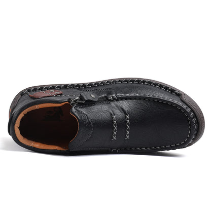 ⏰Limited Time Sale 70% OFF-Men’s Handmade Premium Leather Slip-On Driving Boots