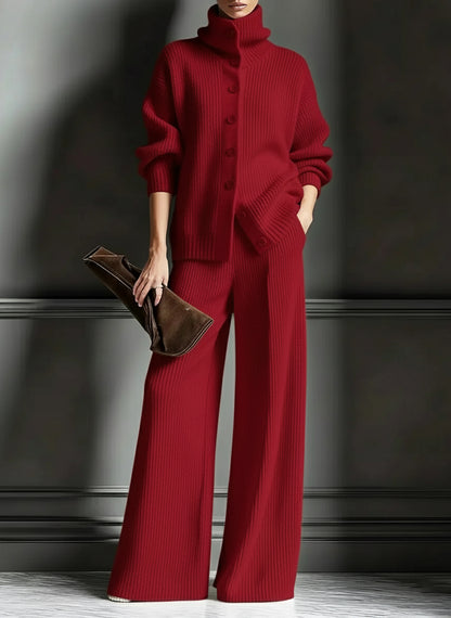 🎄 New Arrivals🔥 Cozy Cardigan Sweater and Pants Two-Piece Set