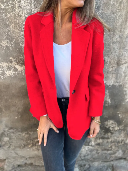 🔥NEW IN- 48% OFF- Women's Cotton Lapel Long Sleeve Casual Jacket