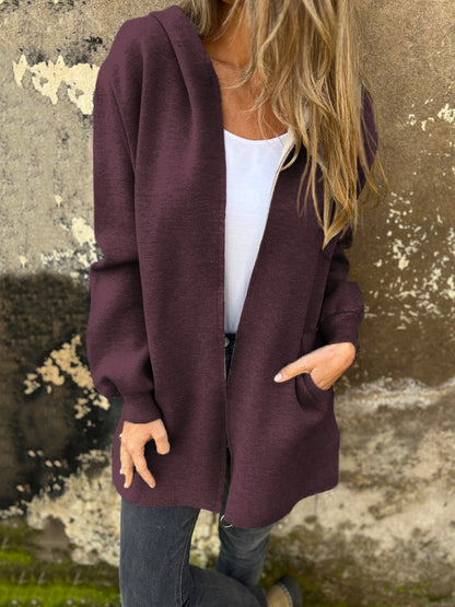 🎄Christmas Sale🔥 Round Neck Zipper Long Sleeve Casual Jacket