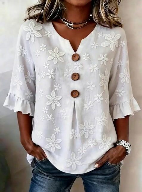 Women'S Casual Lace-Up Top