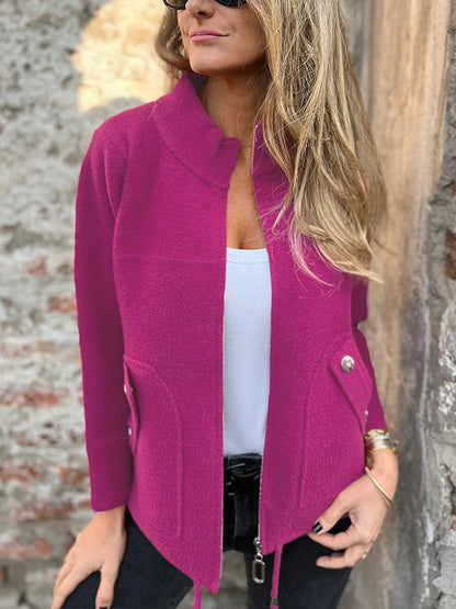 🎄Christmas Sale🔥 Casual Zipper Drawstring Jacket