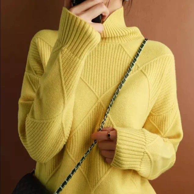 AUTUMN FLASH SALE🔥CASHMERE TURTLENECK SWEATER CARDIGAN