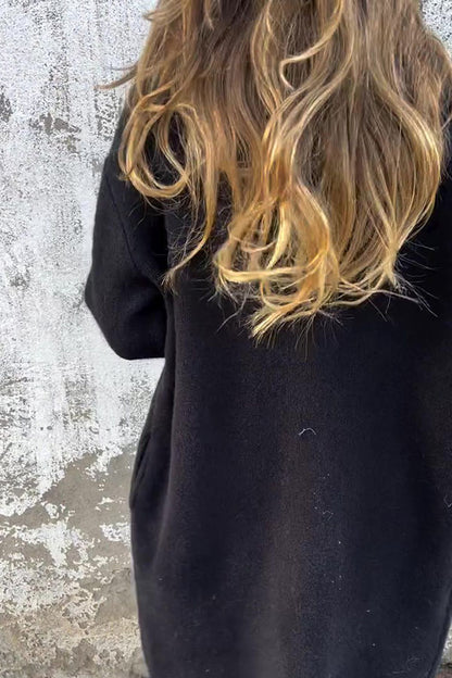 🎄Christmas Sale🔥Solid Color Lapel Long Sleeve Loose Casual Jacket- 48% OFF