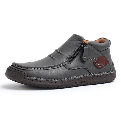 ⏰Limited Time Sale 70% OFF-Men’s Handmade Premium Leather Slip-On Driving Boots