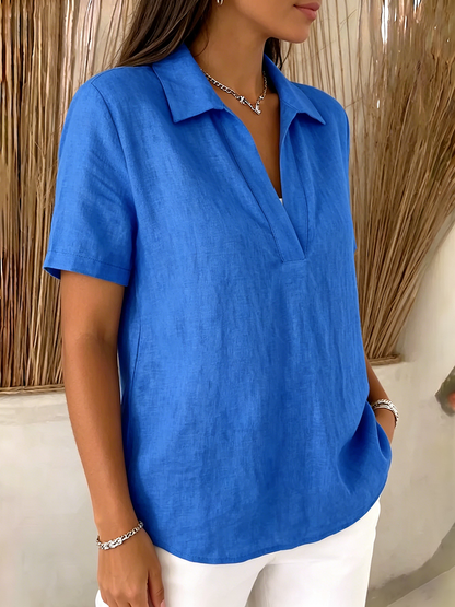 Casual Leopard-print And Striped Patchwork Cotton Blouse